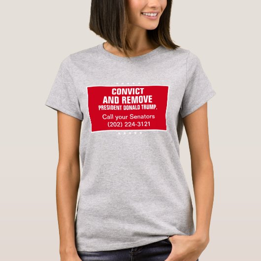 ドナルド・トランプ元大統領の有罪判決と削除 Tシャツ (正面)