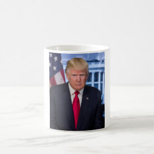 ドナルド・トランプ公式大統領のポートレート コーヒーマグカップ