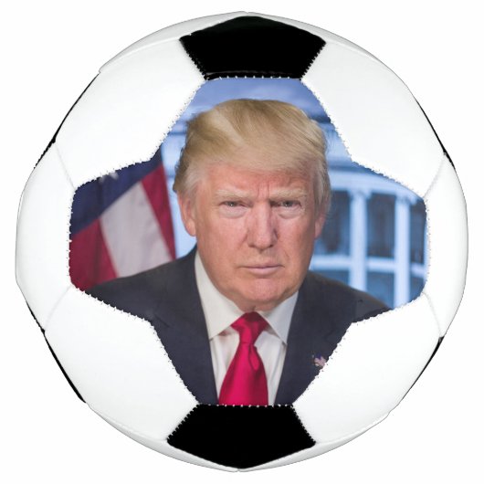 ドナルド・トランプ公式大統領のポートレート サッカーボール (正面)