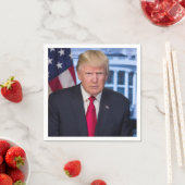 ドナルド・トランプ公式大統領のポートレート スタンダードカクテルナプキン (インサイチュ)