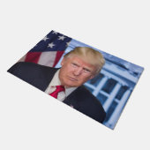 ドナルド・トランプ公式大統領のポートレート ドアマット (アングル)