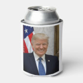 ドナルド・トランプ公式大統領のポートレート 缶クーラー (缶正面)