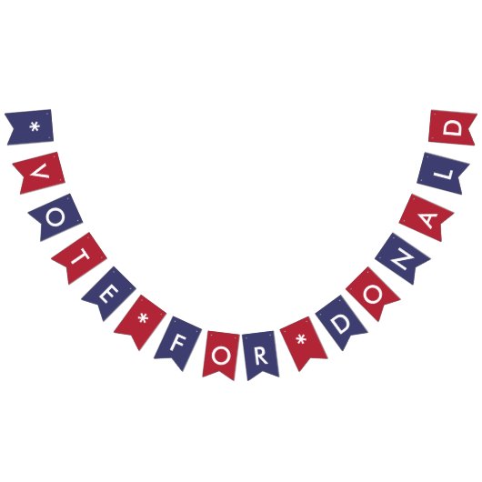 ドナルド・トランプ共和党アメリカ国旗の投票 バンティングフラッグ (全)