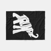 ドナルド・トランプ共和党象トランプ支持者P フリースブランケット (正面(横))