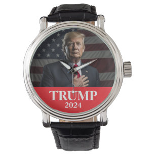 ドナルド・トランプ写真2024年保アメリカ素晴らし合衆国 腕時計