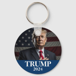 ドナルド・トランプ写真 – トランプ2024保アメリカ素晴らし キーホルダー