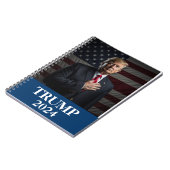 ドナルド・トランプ写真 – トランプ2024保アメリカ素晴らし ノートブック (左側)