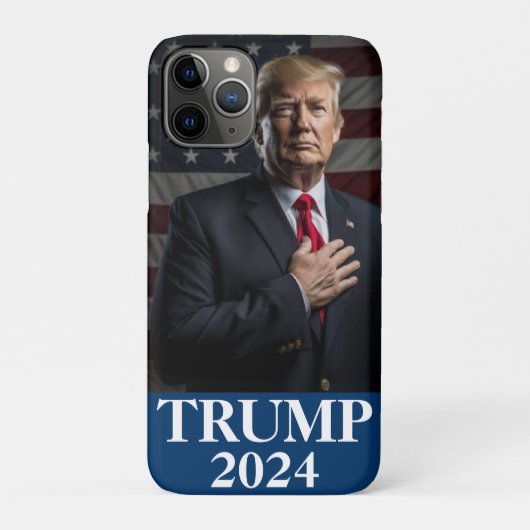 ドナルド・トランプ写真 – トランプ2024保アメリカ素晴らし Case-Mate iPhoneケース (裏)