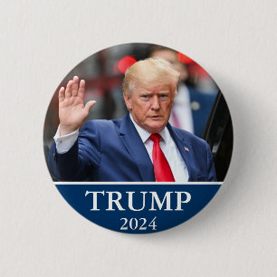 ドナルド・トランプ写真 – トランプ2024 缶バッジ