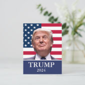 ドナルド・トランプ写真 - 大統領2024 インビテーションポストカード (スタンド正面)