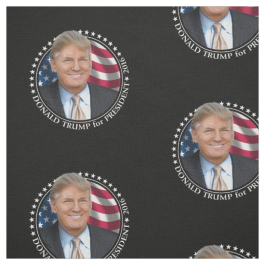 ドナルド・トランプ写真 - 大統領 2016 ファブリック (見本)