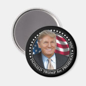 ドナルド・トランプ写真 - 大統領 2016 マグネット (正面/裏面)