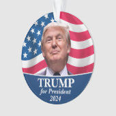 ドナルド・トランプ写真 – 2016年社長 オーナメント (正面)