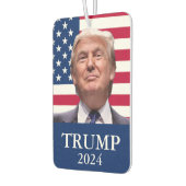 ドナルド・トランプ写真 – 2024年社長 カーエアーフレッシュナー (左)