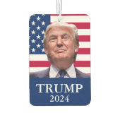 ドナルド・トランプ写真 – 2024年社長 カーエアーフレッシュナー (裏面)