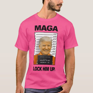 ドナルド・トランプ刑務所ムグショット・モロン45 Tシャツ