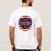 ドナルド・トランプ国旗の大統領2016 Tシャツ (裏面)