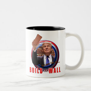 ドナルド・トランプ壁の大統領のコーヒーカップを造って下さい ツートーンマグカップ