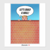 ドナルド・トランプ大統領が壁の漫画をおもしろい作る シール (シート)