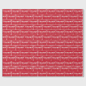 ドナルド・トランプ大統領が永遠に赤いクリスマス ラッピングペーパー (フラット)