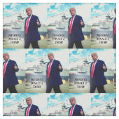 ドナルド・トランプ大統領が海軍艦船を攻撃 ファブリック (見本)