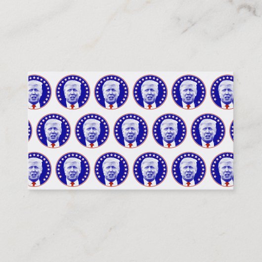 ドナルド・トランプ大統領が青で 名刺 (裏面)