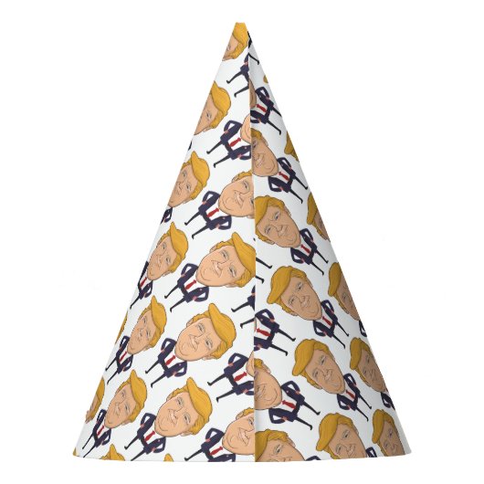 ドナルド・トランプ大統領とのおもしろい パーティーハット (裏面)