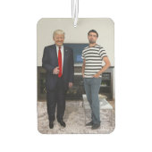 ドナルド・トランプ大統領に会った |写真の追加 カーエアーフレッシュナー (裏面)
