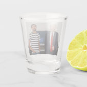 ドナルド・トランプ大統領に会った |写真の追加 ショットグラス (裏面)