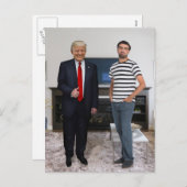 ドナルド・トランプ大統領に会った |写真の追加 シーズンポストカード (正面/裏面)