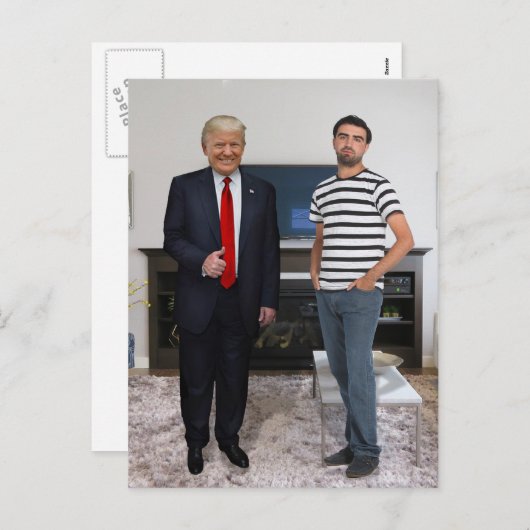 ドナルド・トランプ大統領に会った |写真の追加 シーズンポストカード (正面/裏面)