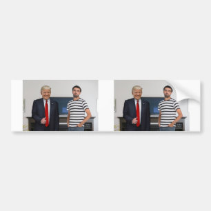 ドナルド・トランプ大統領に会った 写真の追加 バンパーステッカー