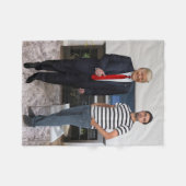 ドナルド・トランプ大統領に会った |写真の追加 フリースブランケット (正面(横))