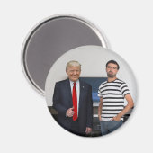 ドナルド・トランプ大統領に会った |写真の追加 マグネット (正面/裏面)