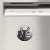 ドナルド・トランプ大統領に会った |写真の追加 マグネット (インサイチュ (食洗機))