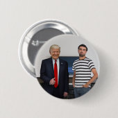 ドナルド・トランプ大統領に会った |写真の追加 缶バッジ (正面&裏面)