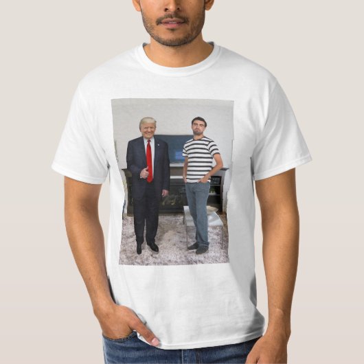 ドナルド·トランプ大統領に会った|写真の追加 Tシャツ (正面)