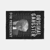 ドナルド・トランプ大統領のためのギャング2024愛国的 フリースブランケット (正面(横))