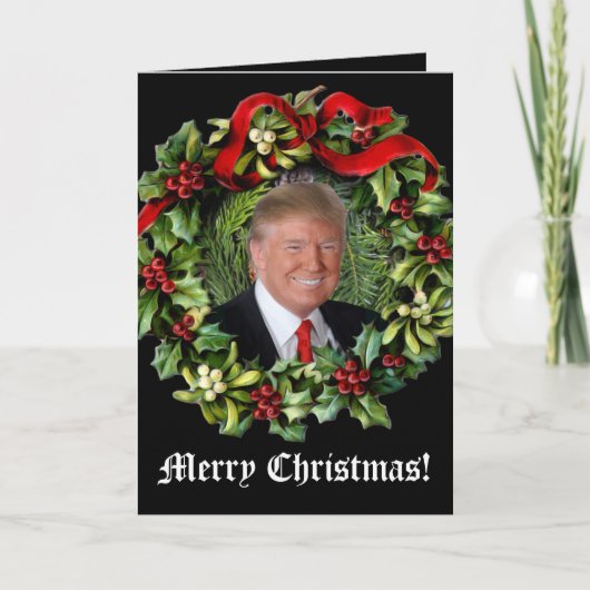 ドナルド・トランプ大統領のクリスマスカード シーズンカード (正面)