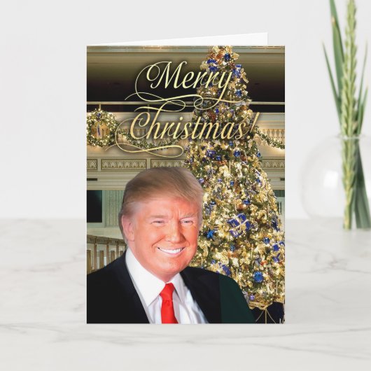 ドナルド・トランプ大統領のクリスマス挨拶 シーズンカード (正面)