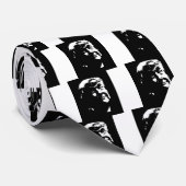 ドナルド・トランプ大統領のシルエットのイメージのtwitter ネクタイ (ロール)