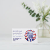 ドナルド・トランプ大統領のスターとストライプ 名刺 (スタンド正面)