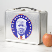 ドナルド・トランプ大統領のブルー メタルランチボックス (インサイチュ)