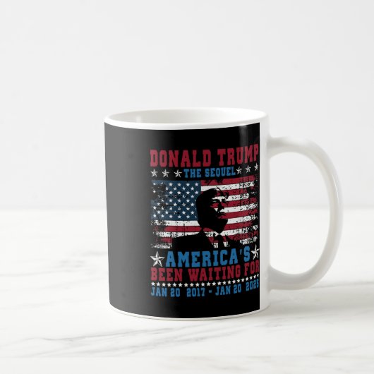 ドナルド・トランプ大統領の就任式2025のおもしろデザイン コーヒーマグカップ (右)