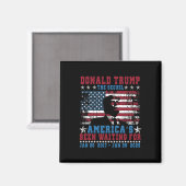 ドナルド・トランプ大統領の就任式2025のおもしろTシャツ マグネット (正面/裏面)