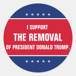 ドナルド・トランプ大統領の解任を支持 ラウンドシール