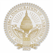 ドナルド・トランプ大統領の2回目の就任式 シール (正面)