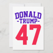 ドナルド・トランプ大統領の47選挙2024 招待状 (正面)
