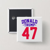 ドナルド・トランプ大統領の47選挙2024 缶バッジ (正面&裏面)