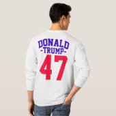 ドナルド・トランプ大統領の47選挙2024 Tシャツ (裏面フル)